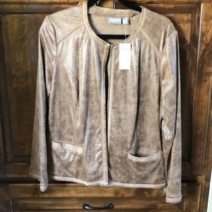 Chico’s faux suede jacket never worn.